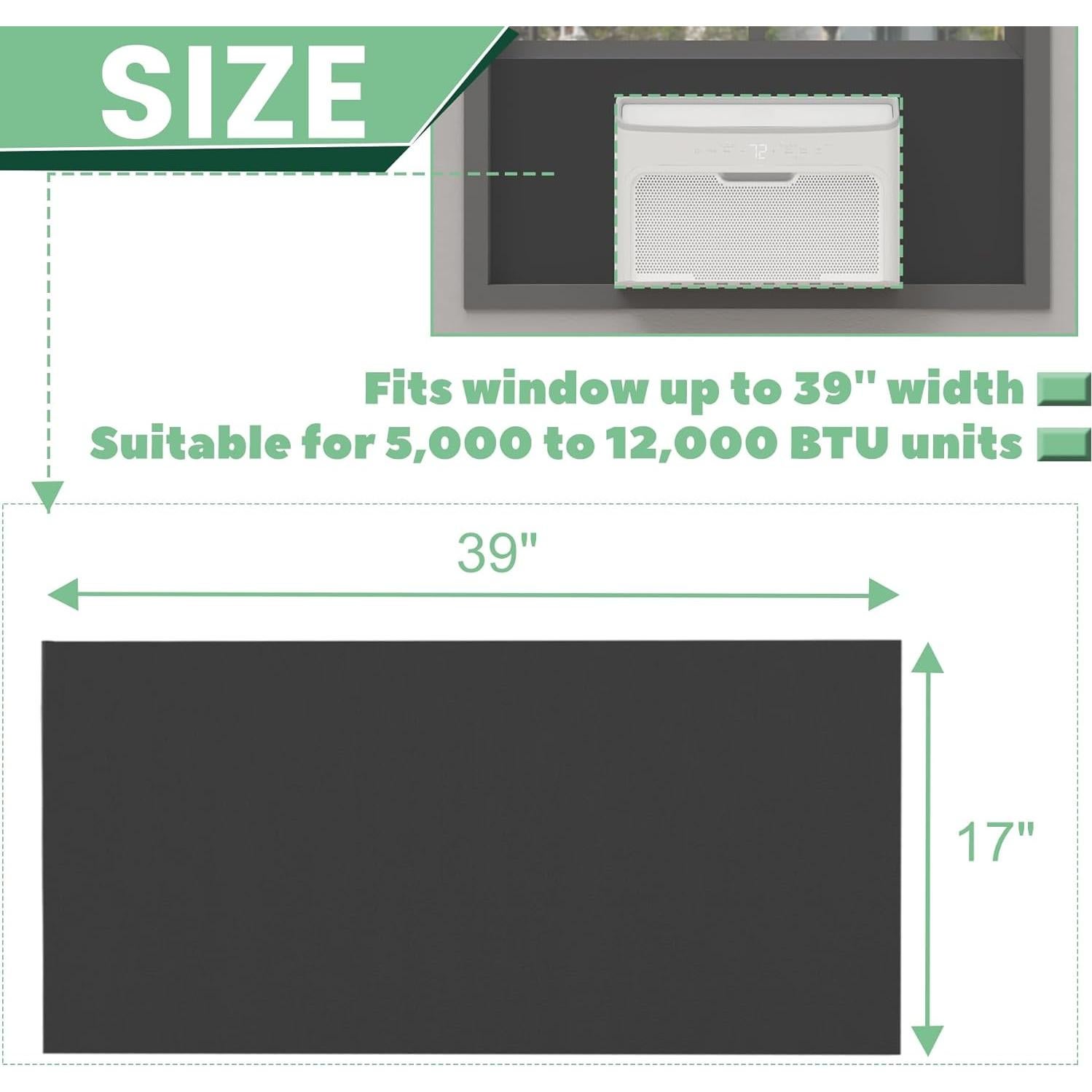 Paneles Laterales Aislantes Memrita para Aire Acondicionado Ventana