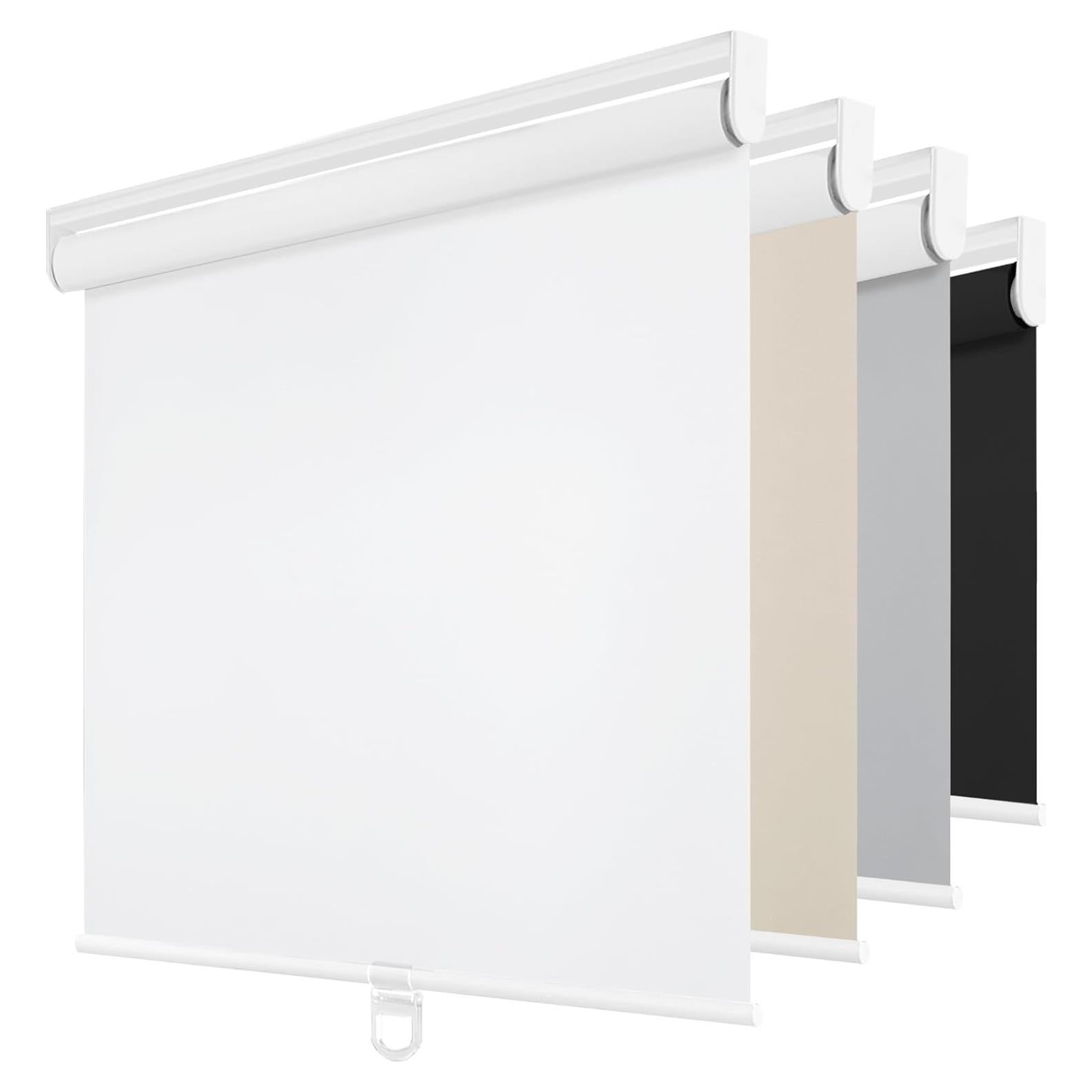 Persiana enrollable blackout ChrisDowa 55.88x182.88 cm blanca