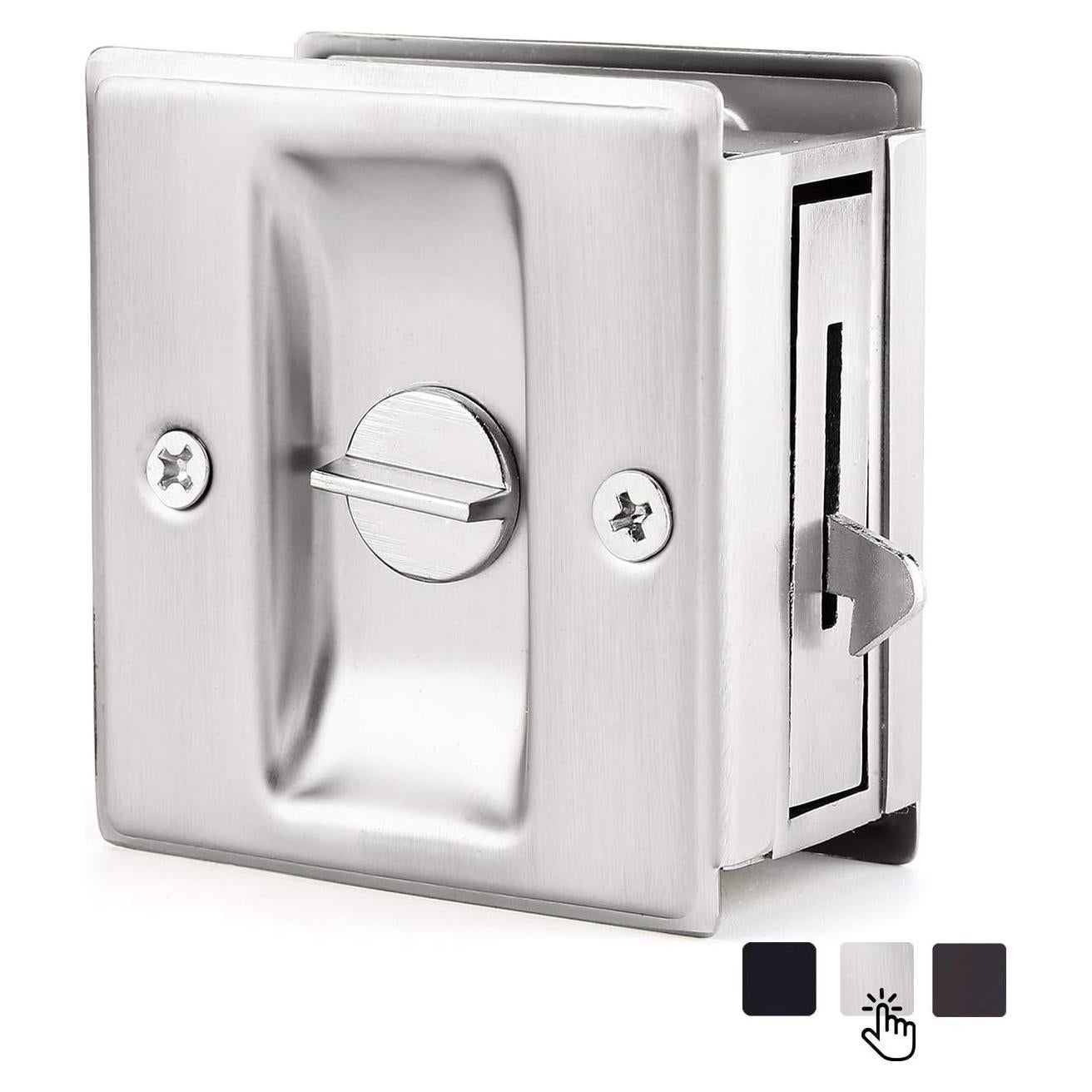 Cerradura de Puerta Corredera HOMOTEK Niquel Cepillado 6.2 oz