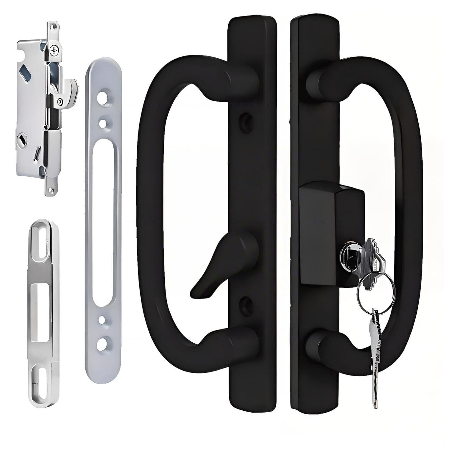 Juego de Manija de Puerta Corredera Ruigrit con Cerradura Offset