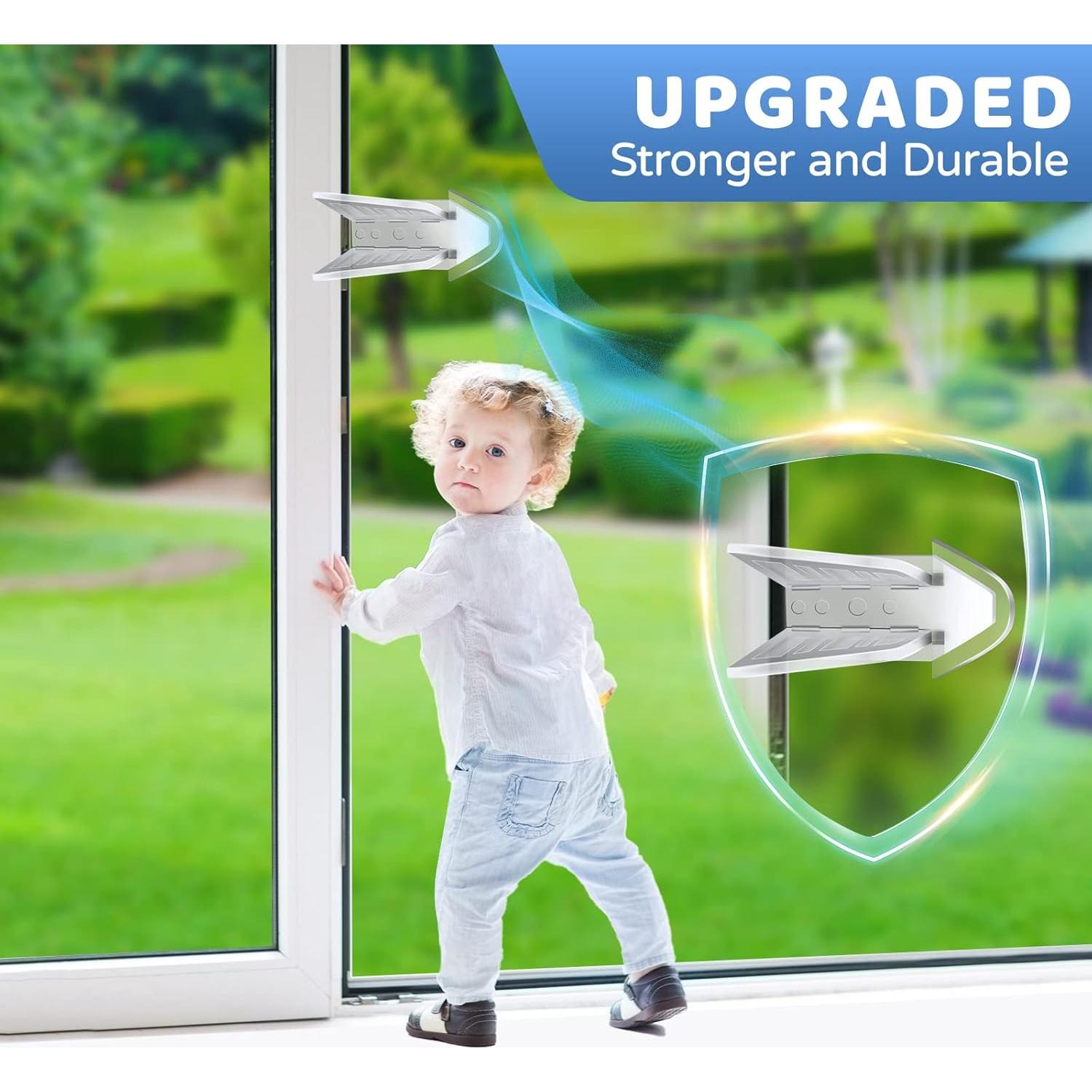 Cerradura de Puerta Deslizante CALDEVER para Niños - Paquete de 4