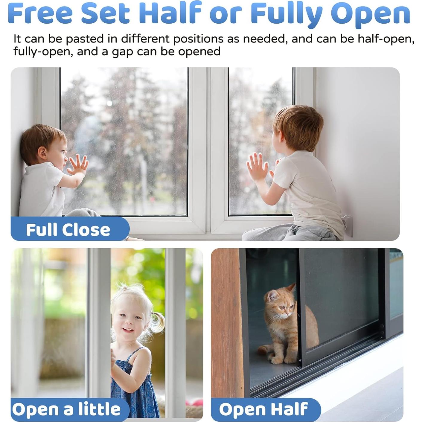 Cerradura de Puerta Deslizante CALDEVER para Niños - Paquete de 4