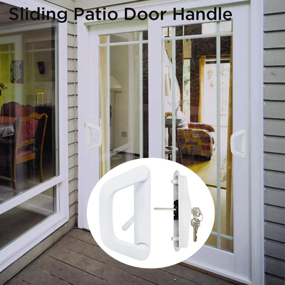 Juego de Manija para Puerta Corrediza Augenweide Blanco 12.54 cm