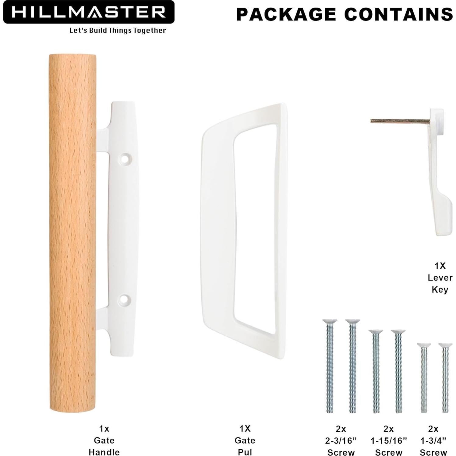 Juego de Manijas para Puerta Corrediza HILLMASTER Blanco