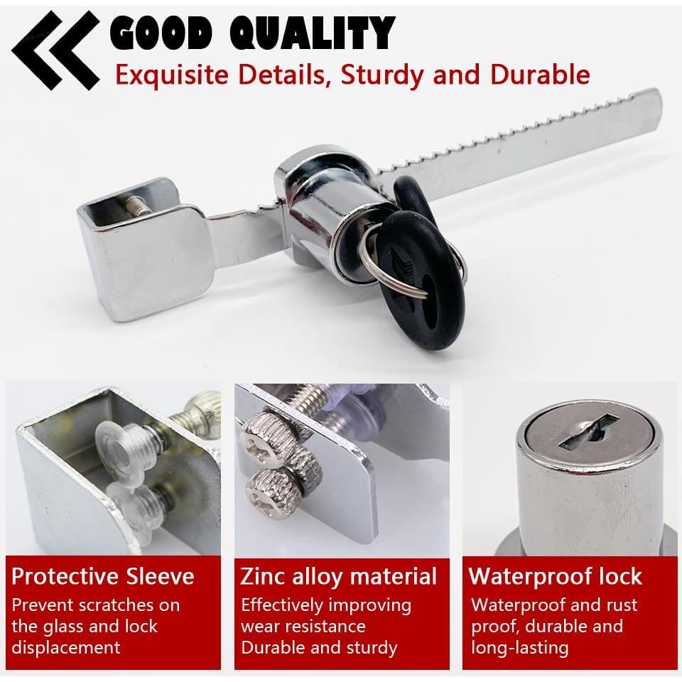 Cerradura de Trinquete QEDT para Puerta de Vidrio Deslizante