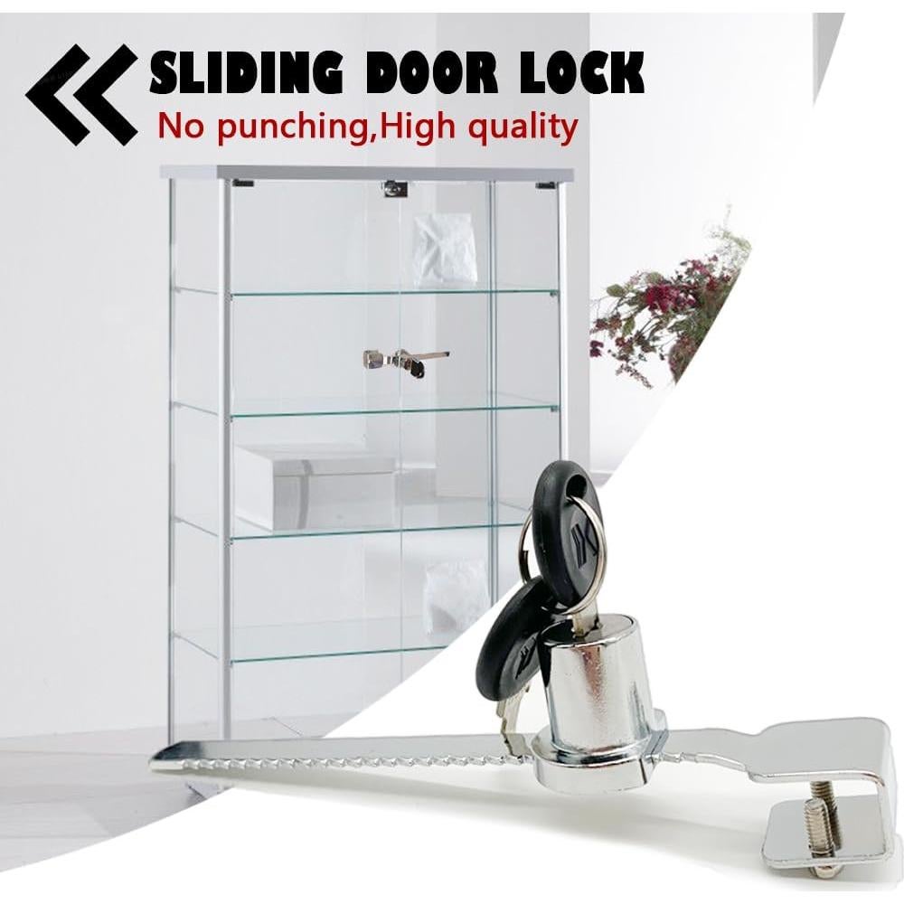 Cerradura de Trinquete QEDT para Puerta de Vidrio Deslizante