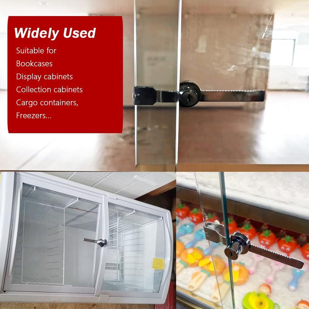 Cerradura de Trinquete QEDT para Puerta de Vidrio Deslizante