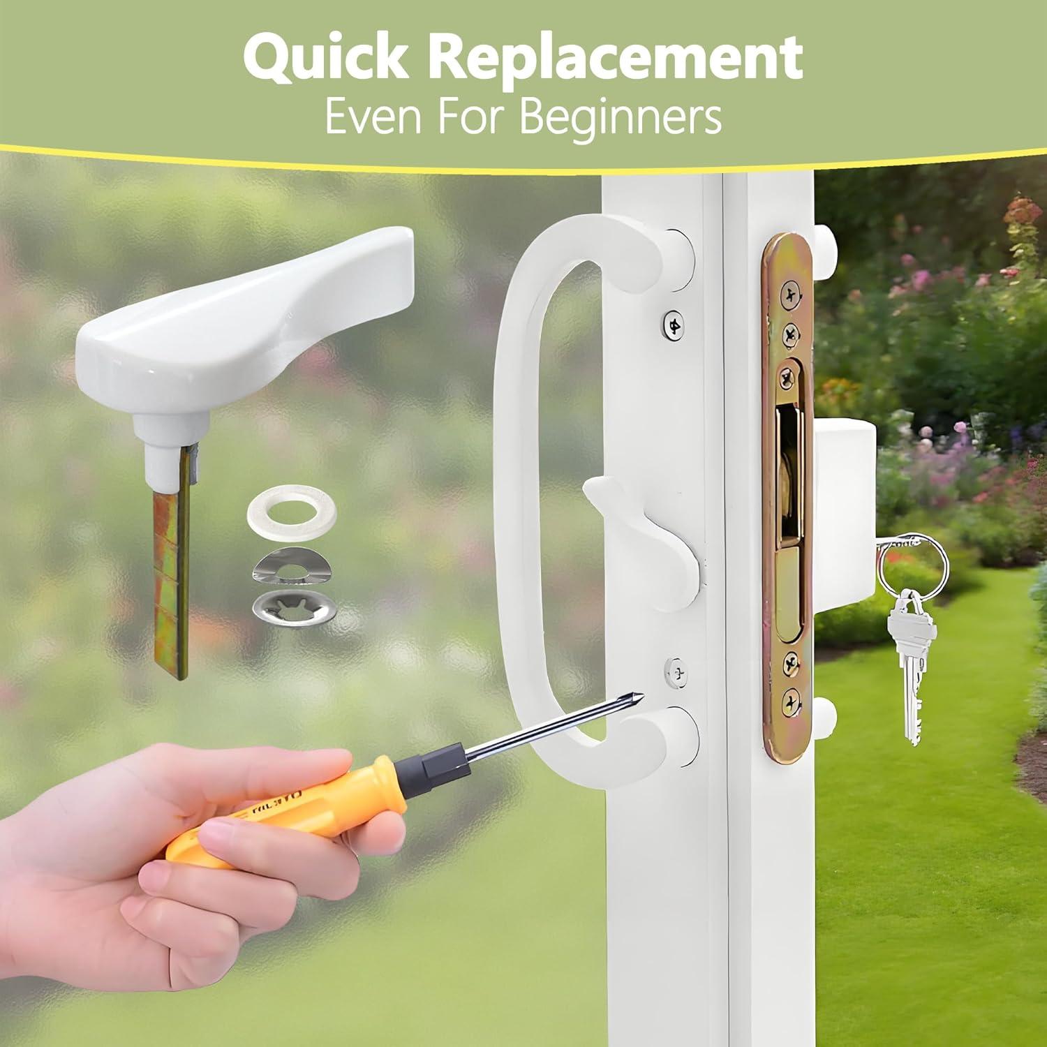 Palanca de Pestillo Deslizante DECEBALUS Blanca 3.5 cm