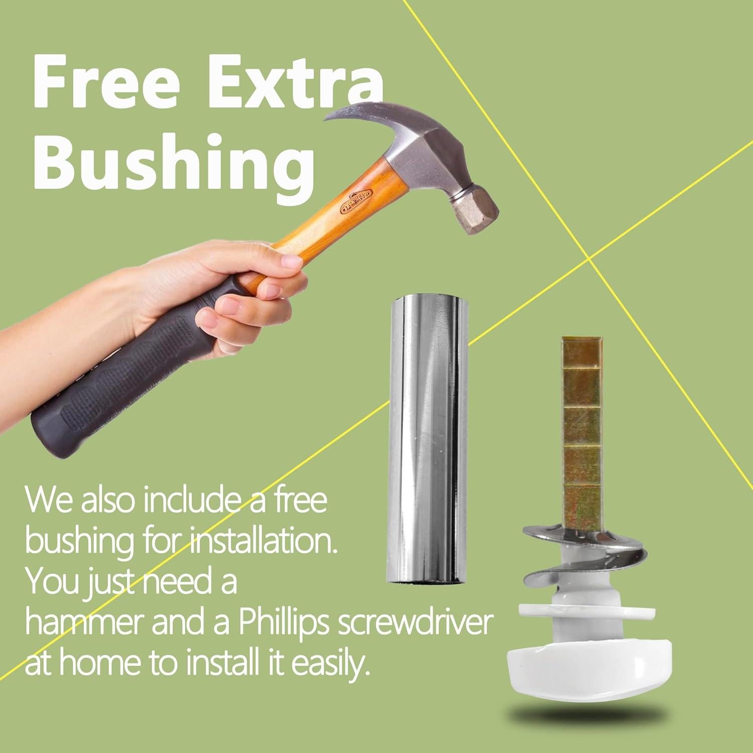 Palanca de Pestillo Deslizante DECEBALUS Blanca 3.5 cm