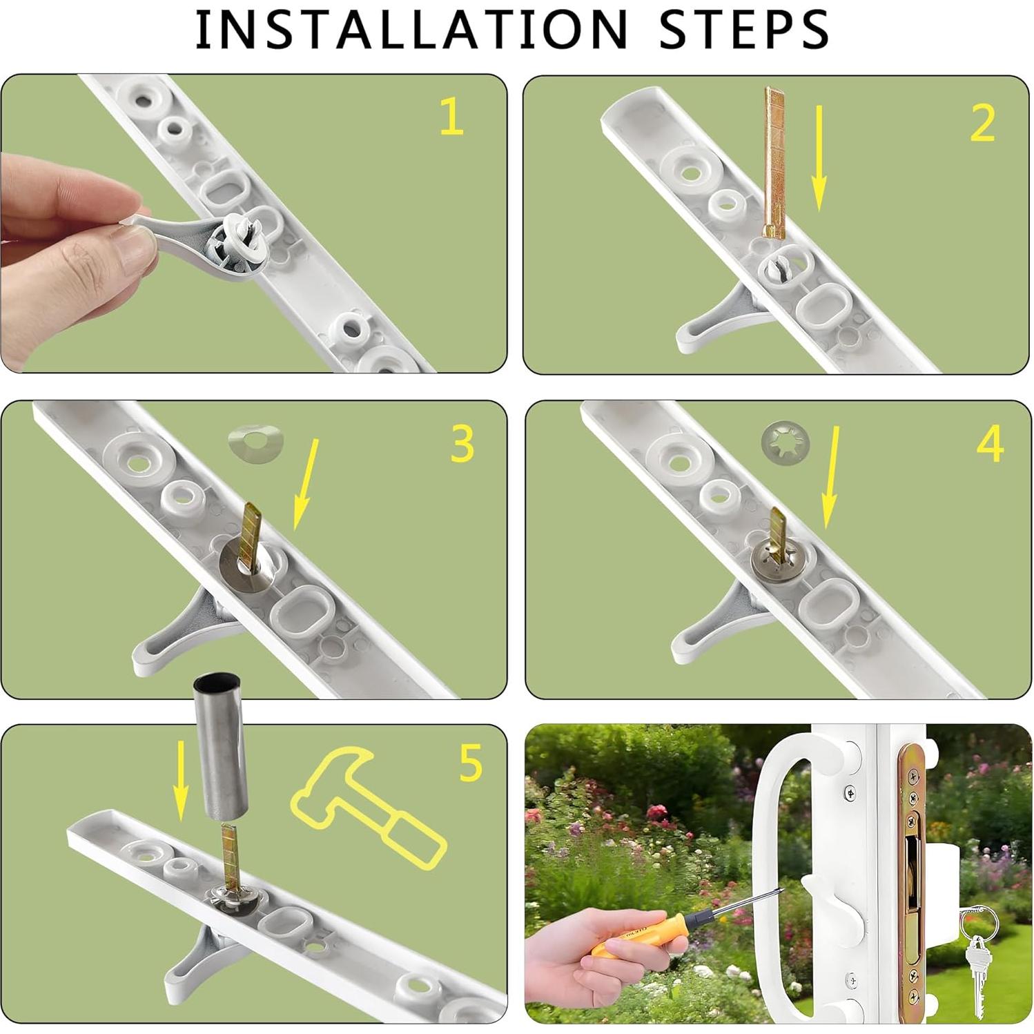 Palanca de Pestillo Deslizante DECEBALUS Blanca 3.5 cm