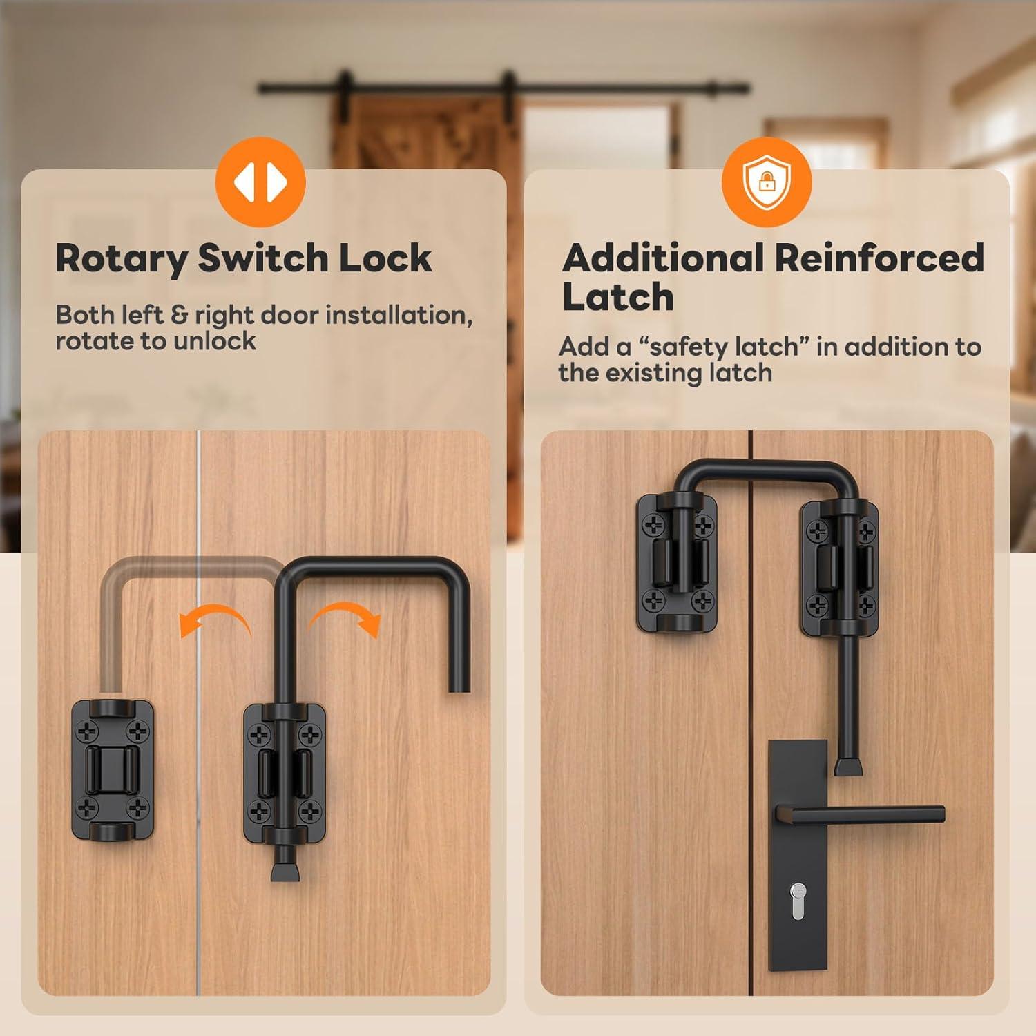 Cerradura de bucle para puerta corrediza SecureLatch 6.35x2.54cm