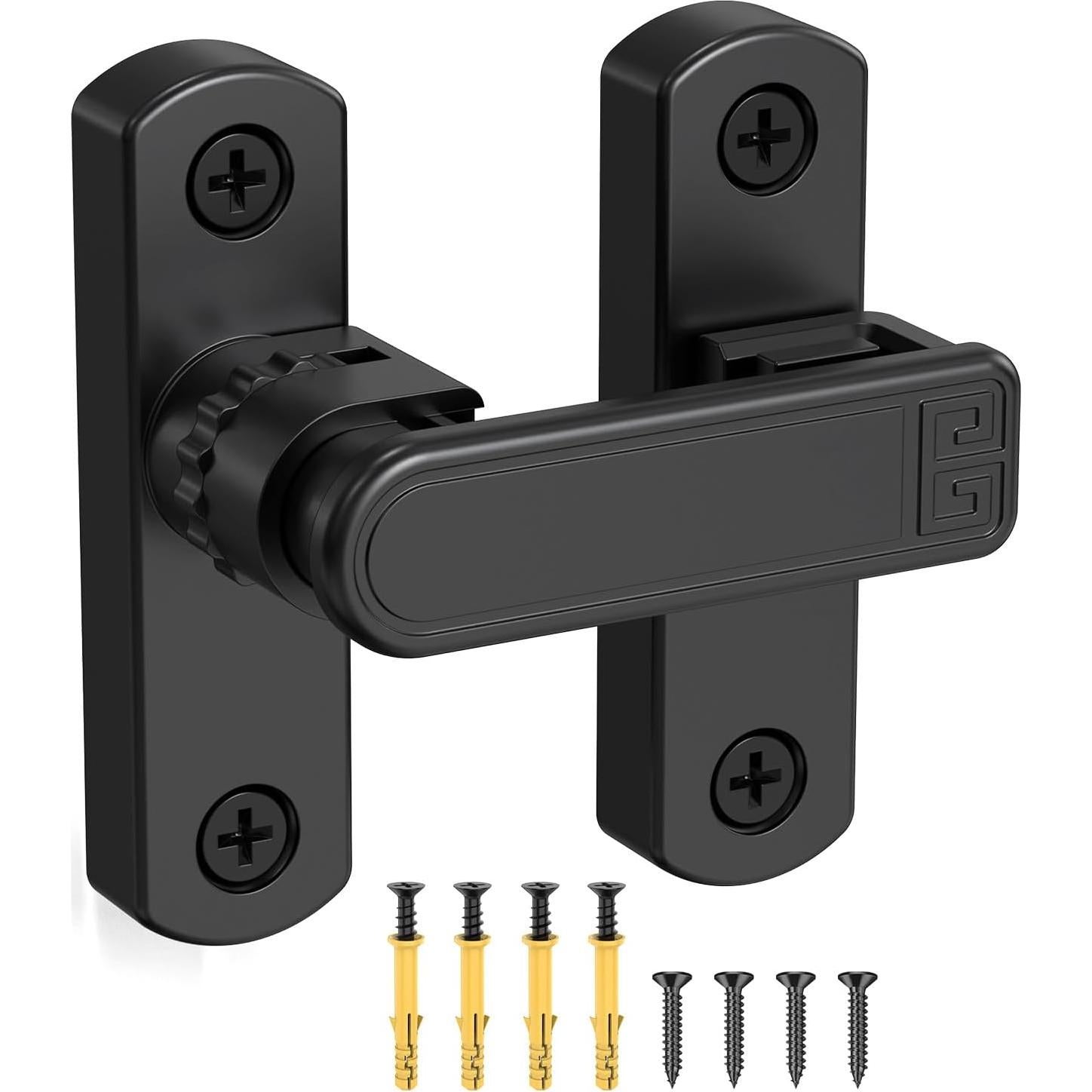 Cerradura de Puerta de Granero YogePote Ajustable 90/180°