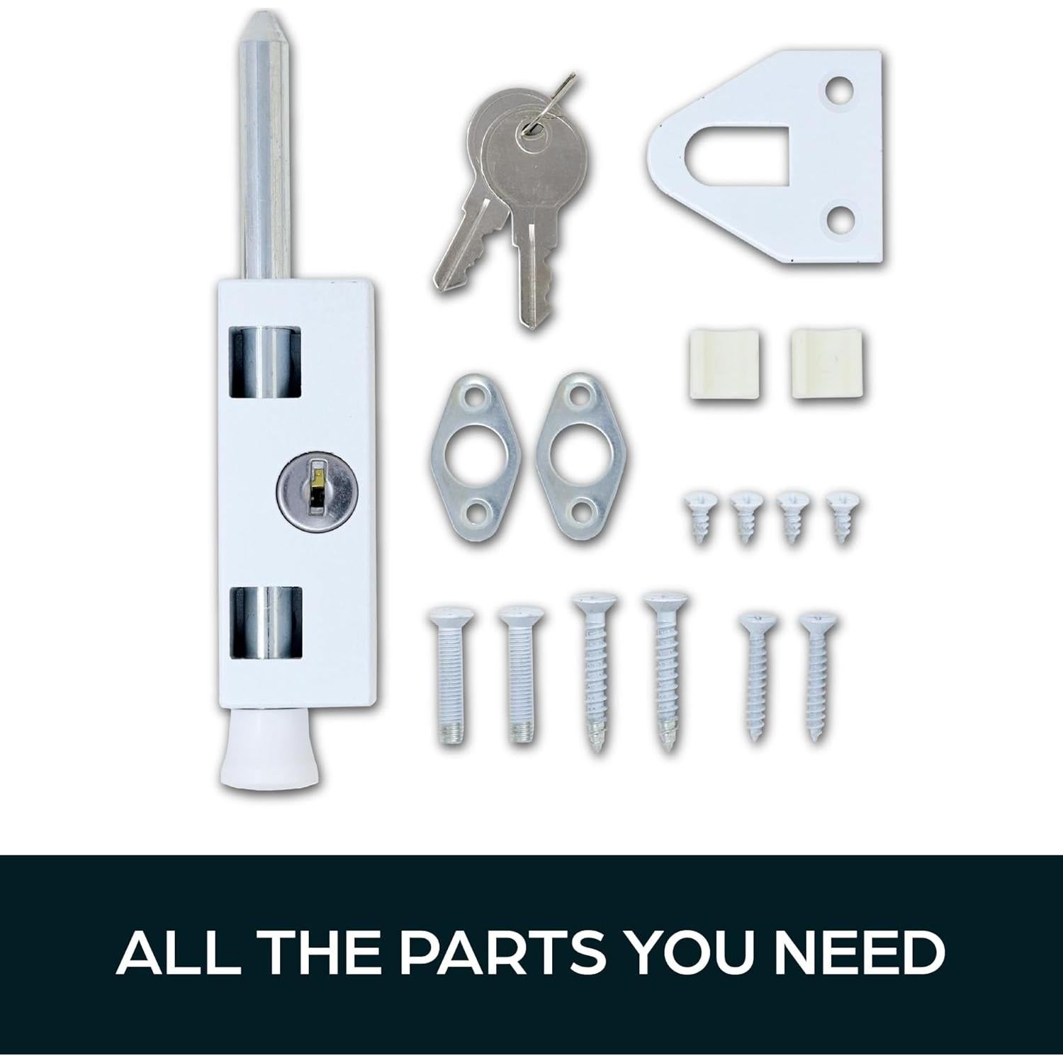 Cerradura de Puerta Corredera Summit Doorware con 2 Llaves