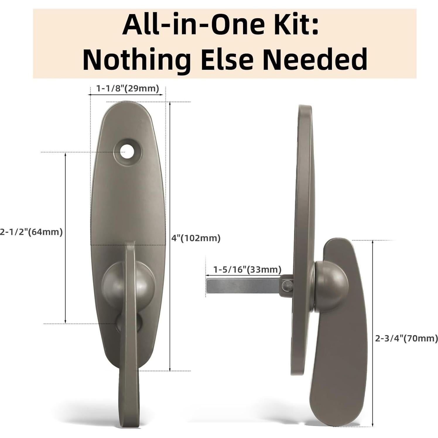 Cierre de Pulgar Tobkuxk para Cerradura de Puerta Corrediza Andersen