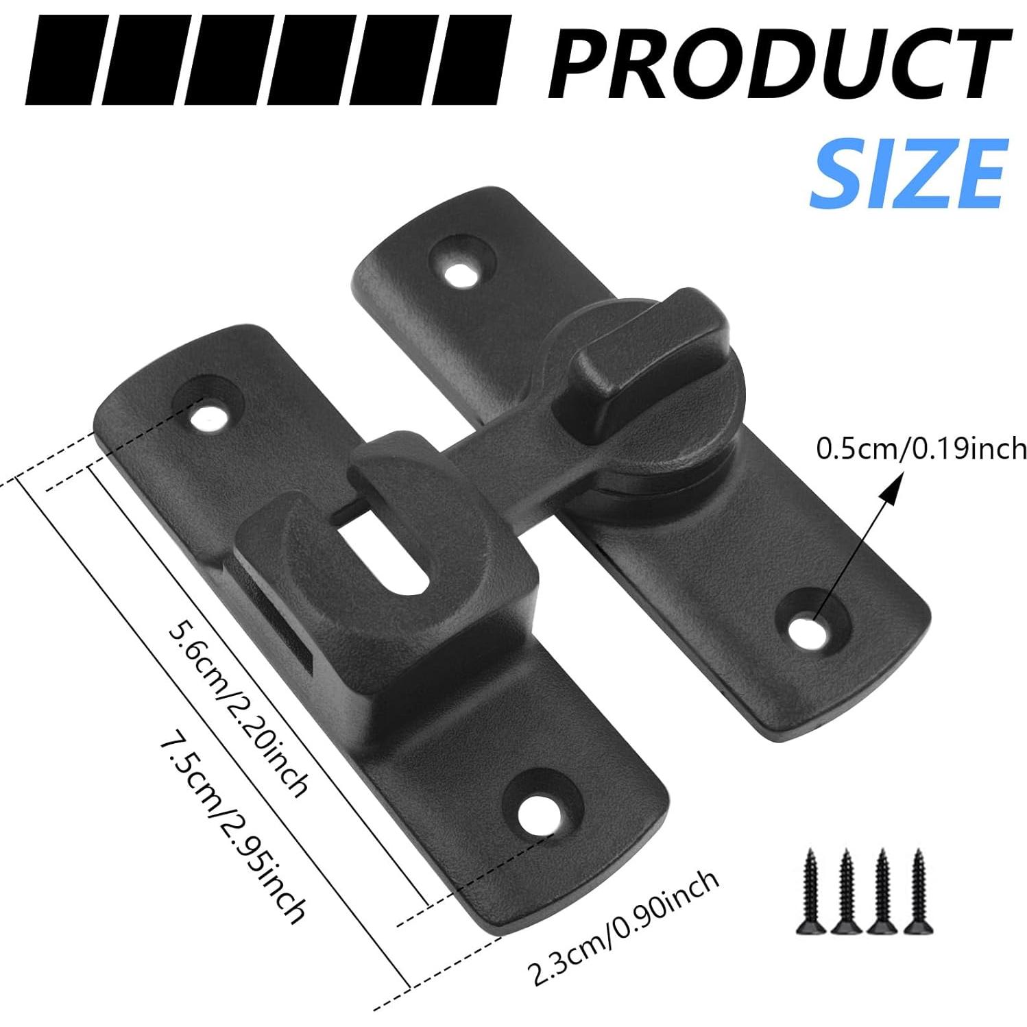 Cerradura de puerta deslizante Starfa Lab modelo ASD007 negra