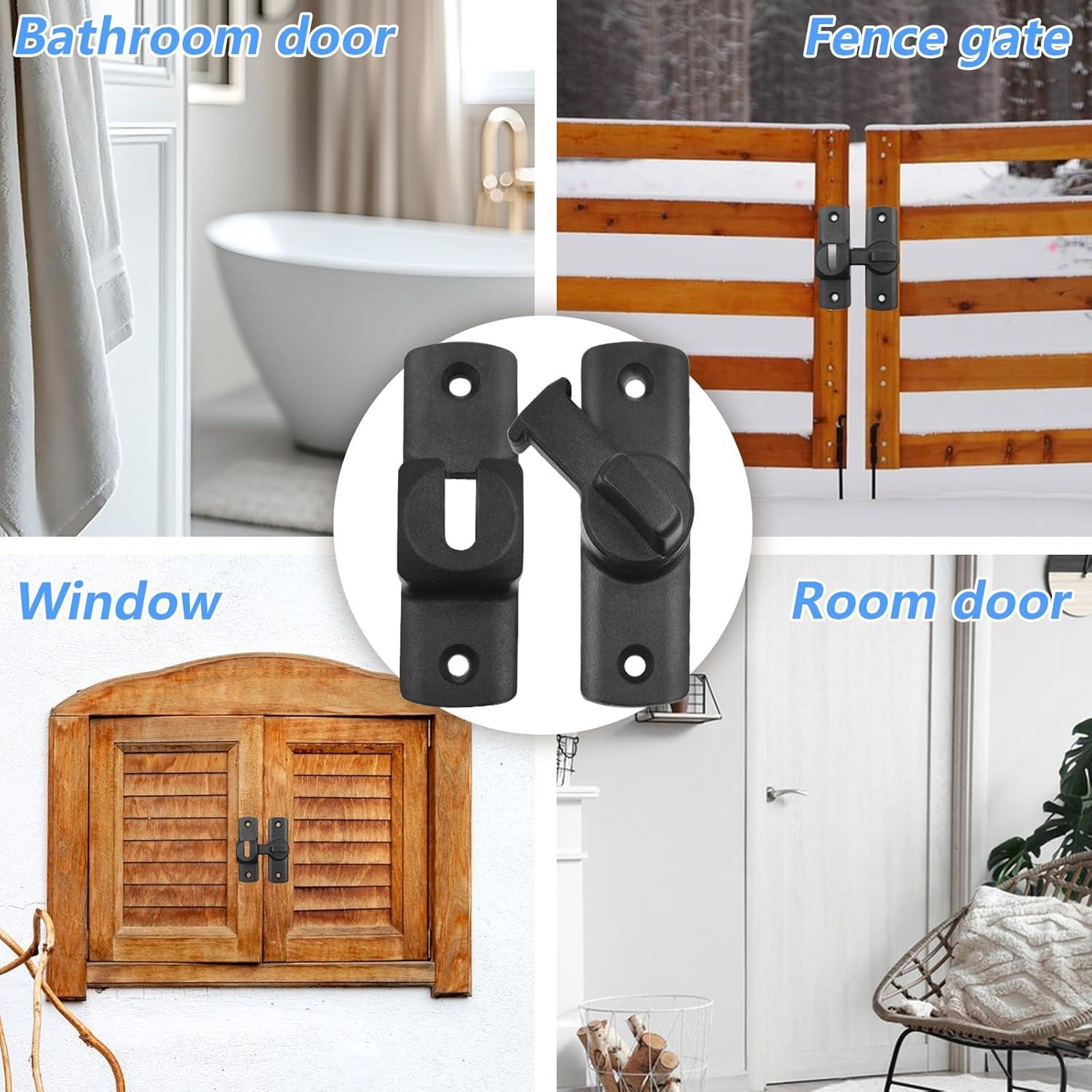 Cerradura de puerta deslizante Starfa Lab modelo ASD007 negra