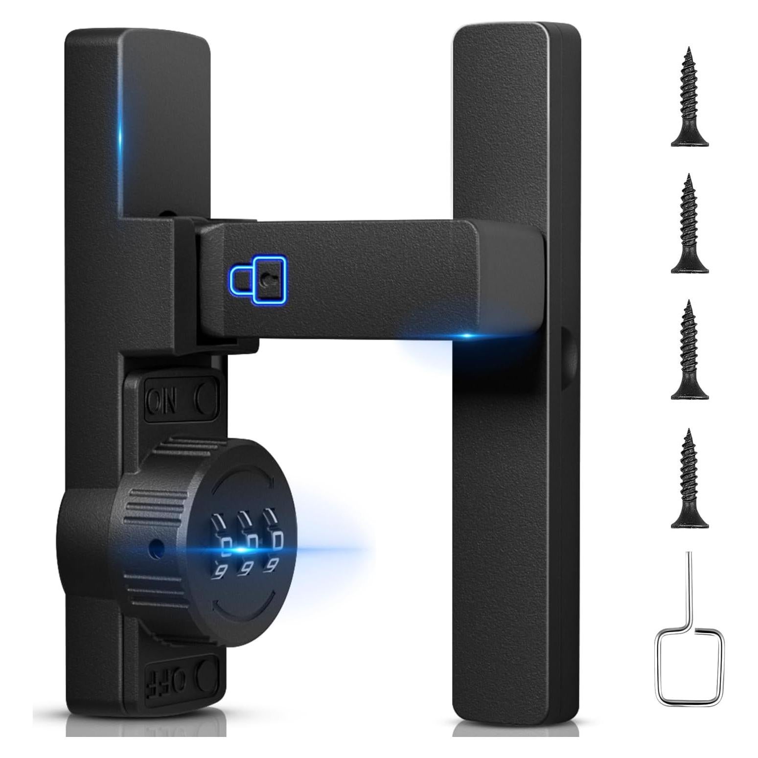 Cerradura de Puerta de Establo MSR605 Sin Llave 3 Dígitos Negra