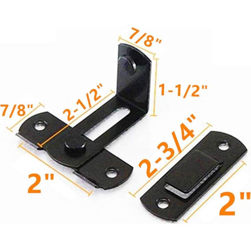 Cierre deslizante de acero inoxidable CUTELEC 90° 6.99 cm