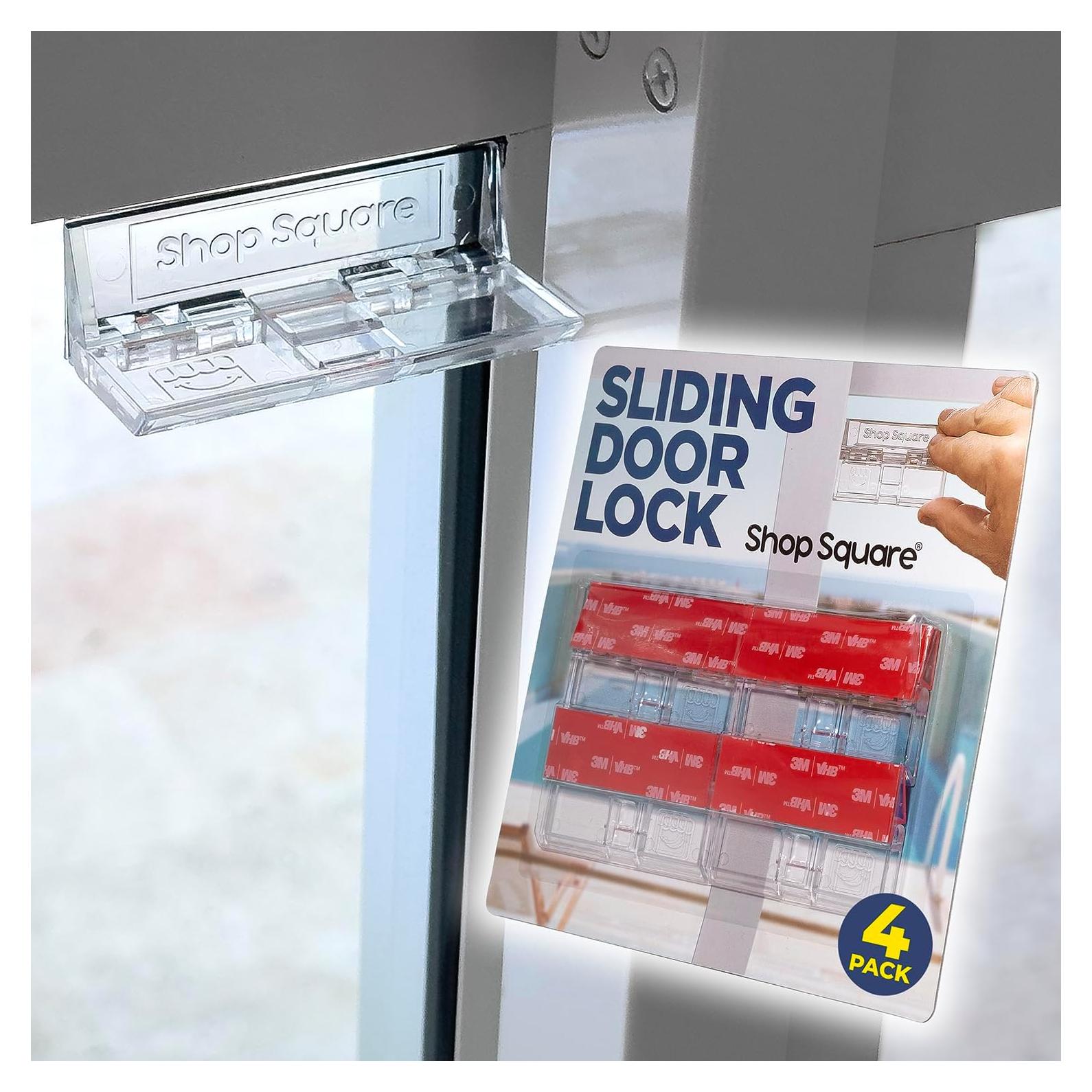 Cerradura de Puerta Deslizante Shop Square - Paquete de 4