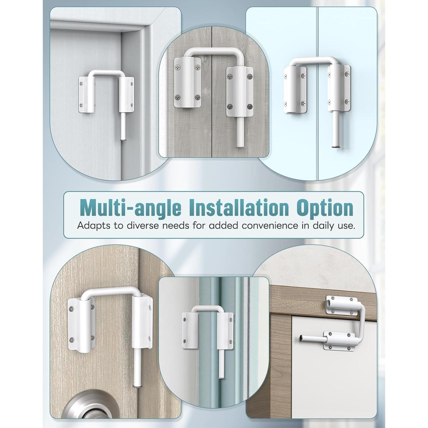 Pestillo de Cerradura de Puerta Corredera MeBantoo Blanco 130g