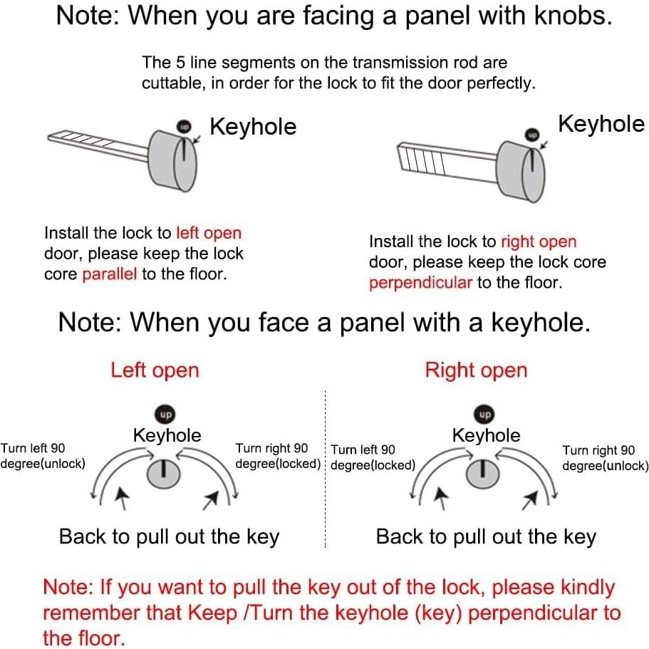 Cerradura de Puerta Corredera LWZH Negra Mate 16 cm