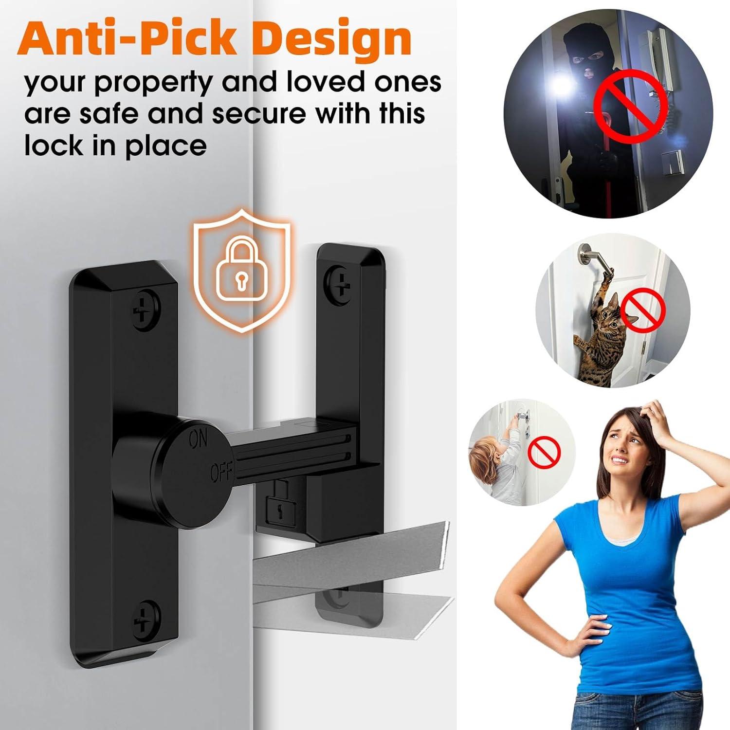 Cierre de Puerta de Granja KETEBAIYI 90 Grados Anticorrosión Negro