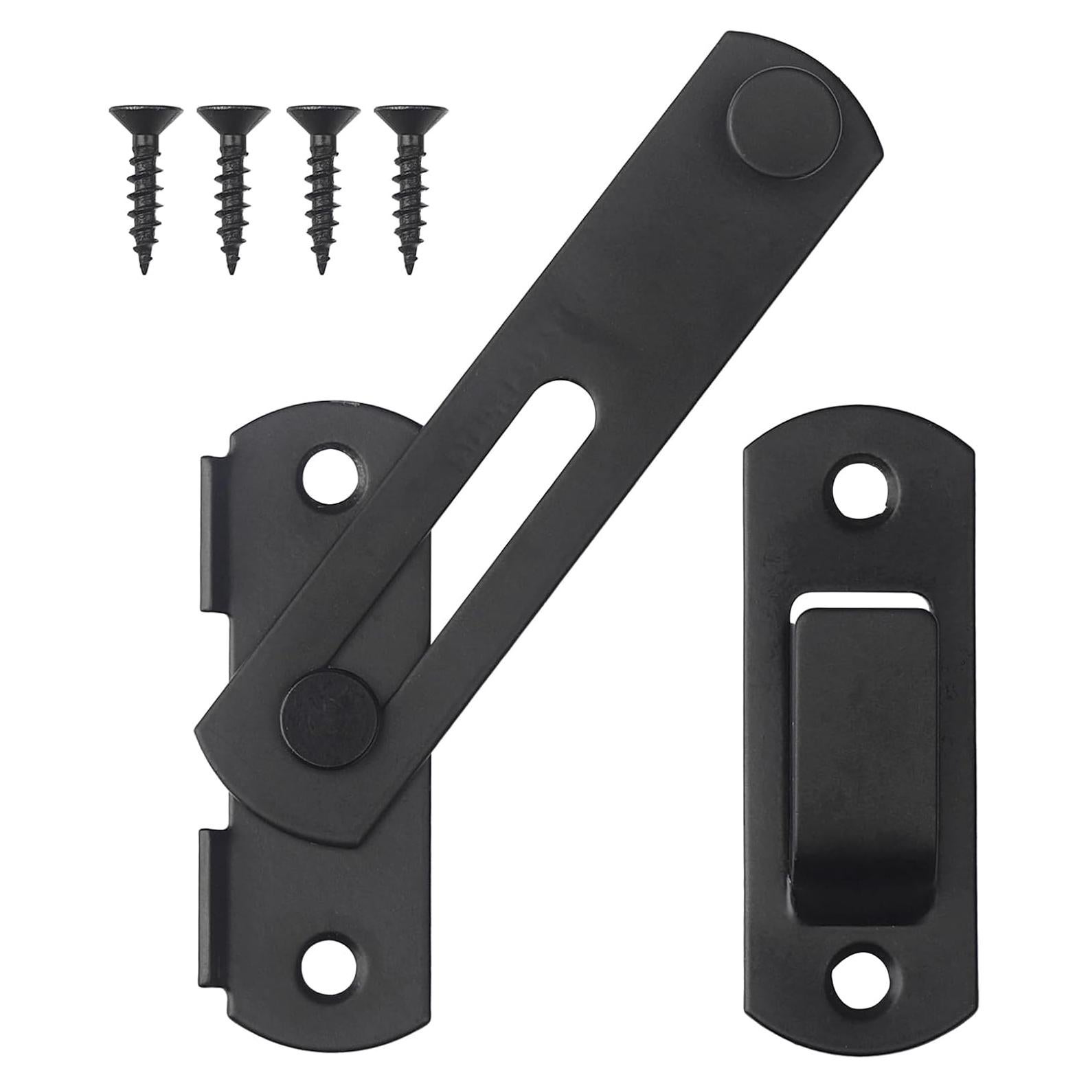 Pestillo de Puerta 4" Acero Inoxidable Negro Mate LiStarUs