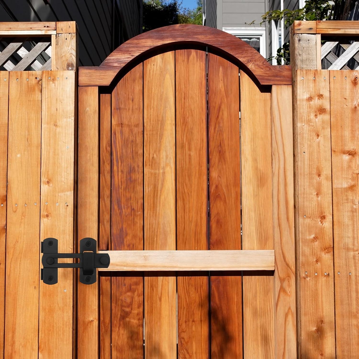 Pestillo de Puerta 4" Acero Inoxidable Negro Mate LiStarUs