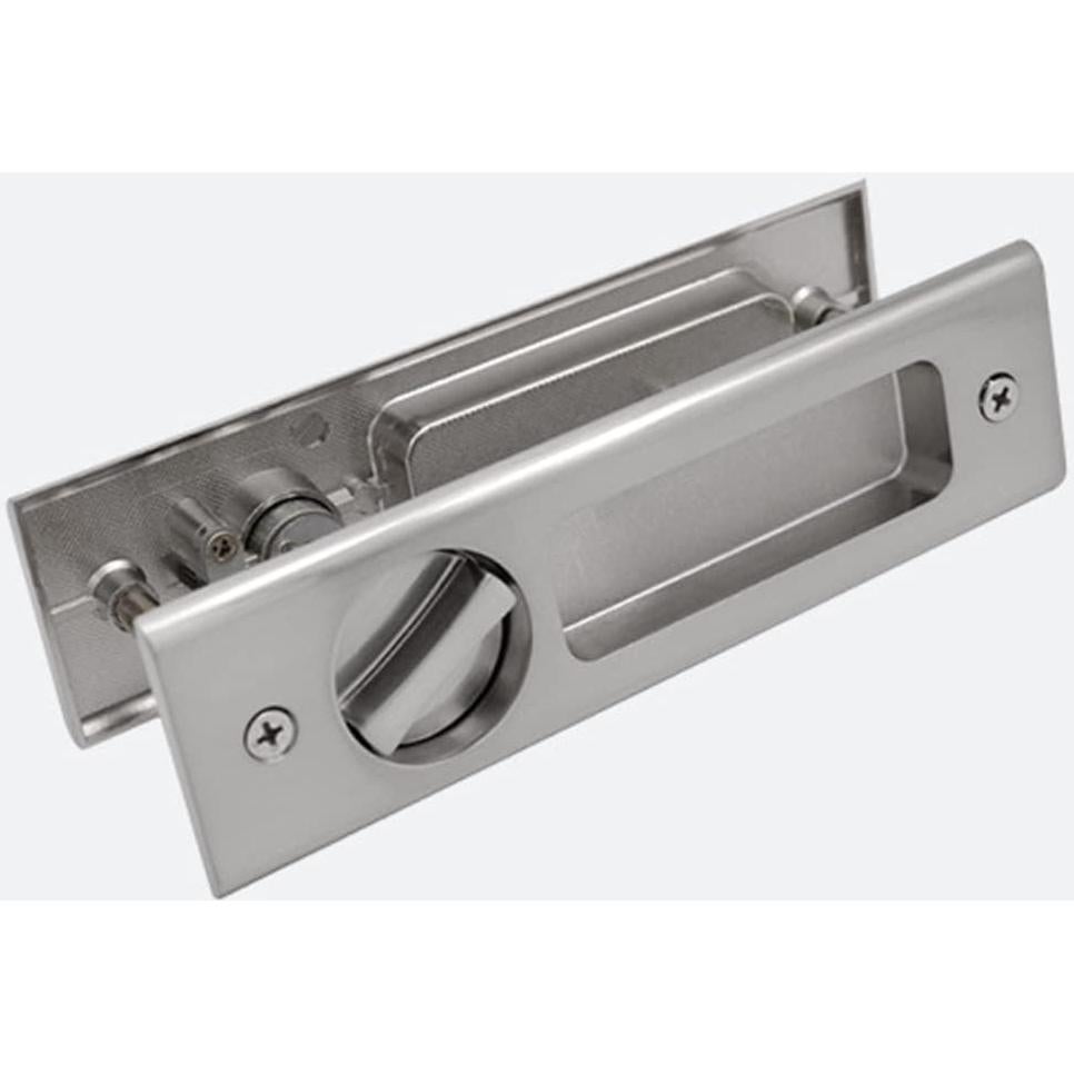 Cerradura de Puerta Corredera Gifsin con Llave Plateada 160mm