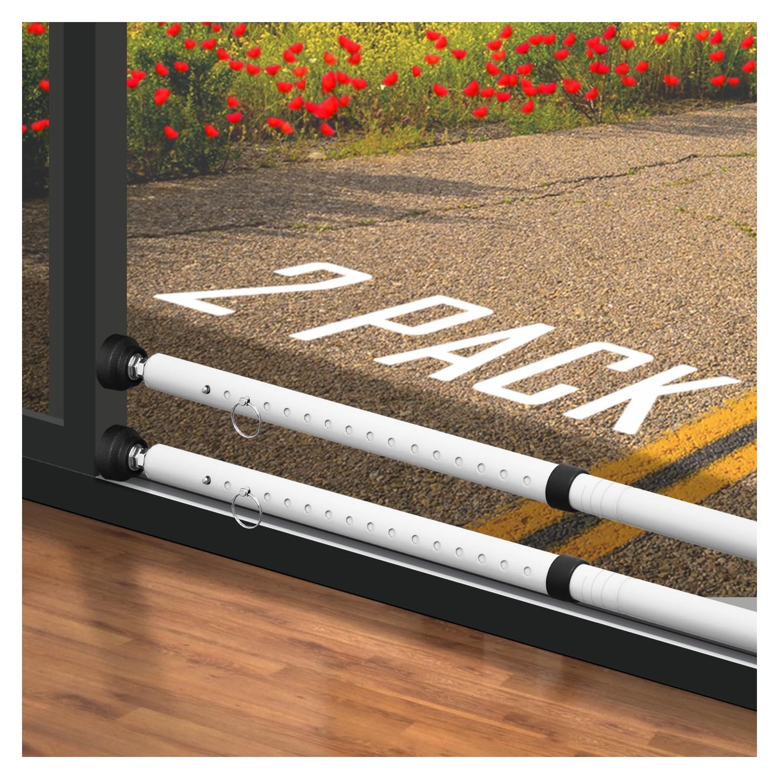 Barra de Seguridad Ajustable PBHEPJ para Puertas Corredizas 2 Paquete