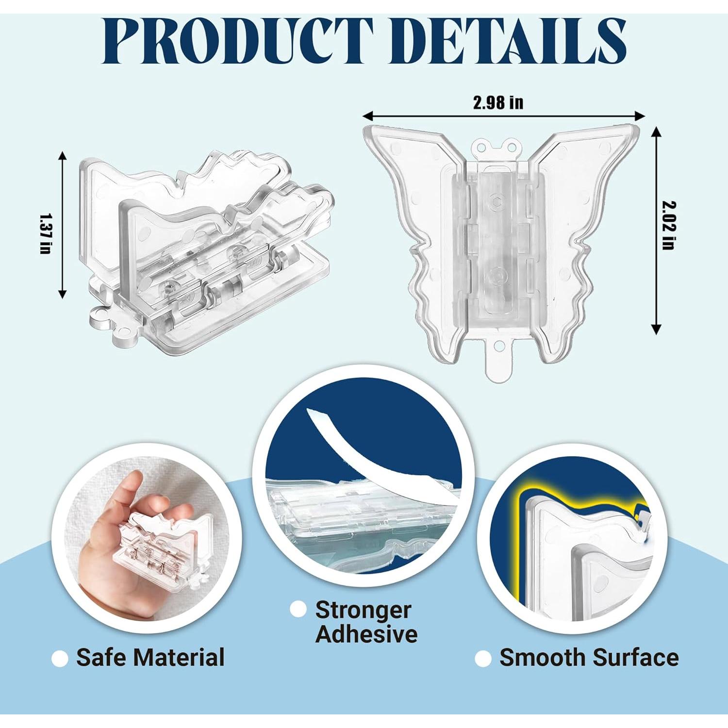 Cerraduras de Seguridad para Puertas Corredizas ROCKFEELTEE - 4 Piezas