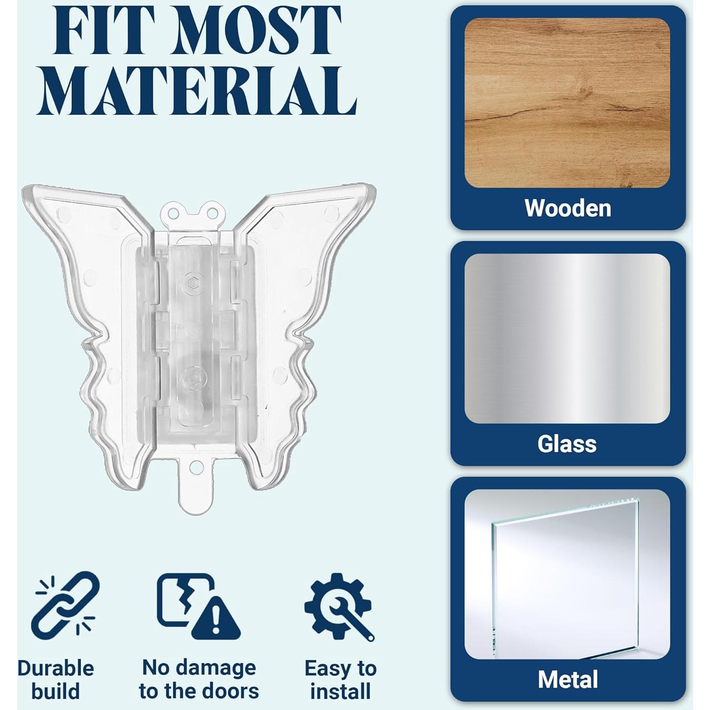 Cerraduras de Seguridad para Puertas Corredizas ROCKFEELTEE - 4 Piezas