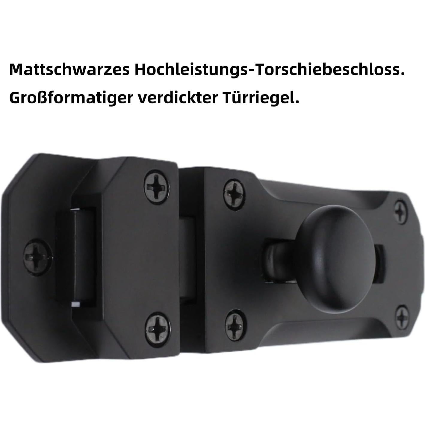 Cerradura de Pestillo Deslizante Bilyglewarwof 13.97cm Negra