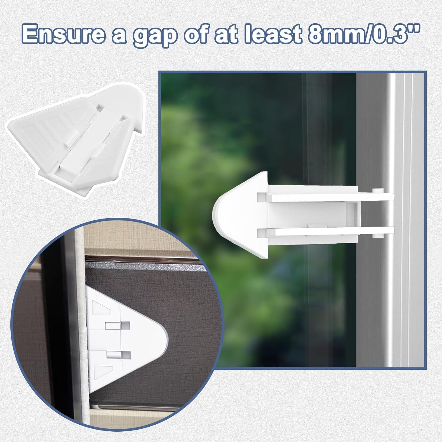 6 Cerraduras de Puertas Deslizantes Viaky para Seguridad Infantil