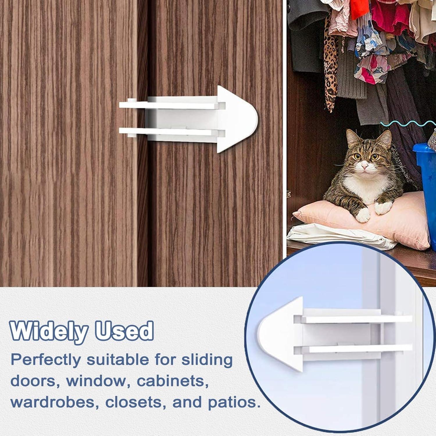 6 Cerraduras de Puertas Deslizantes Viaky para Seguridad Infantil