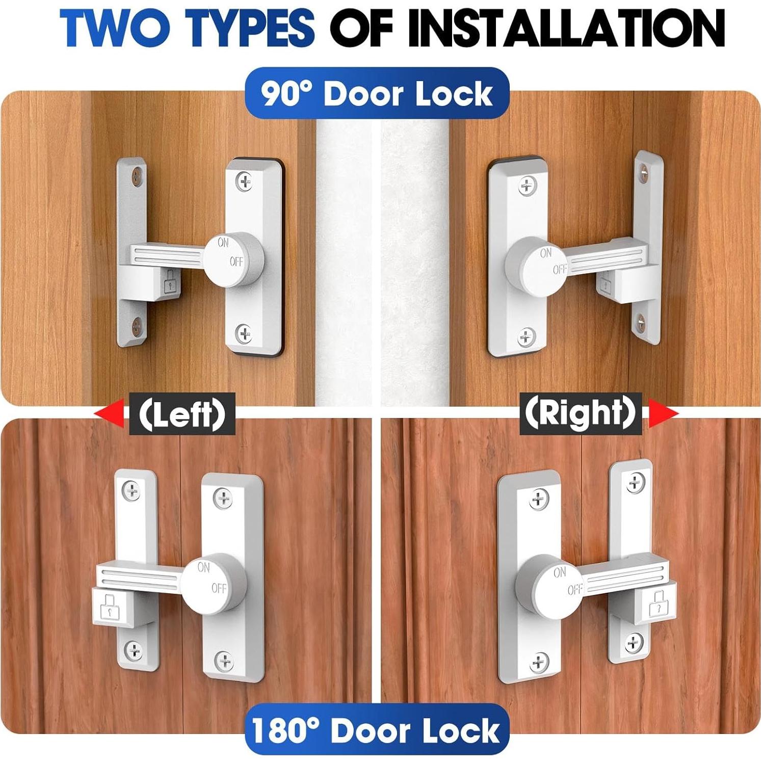 Cerradura Deslizante de Granero YogePote Blanca 15.2x7.6cm