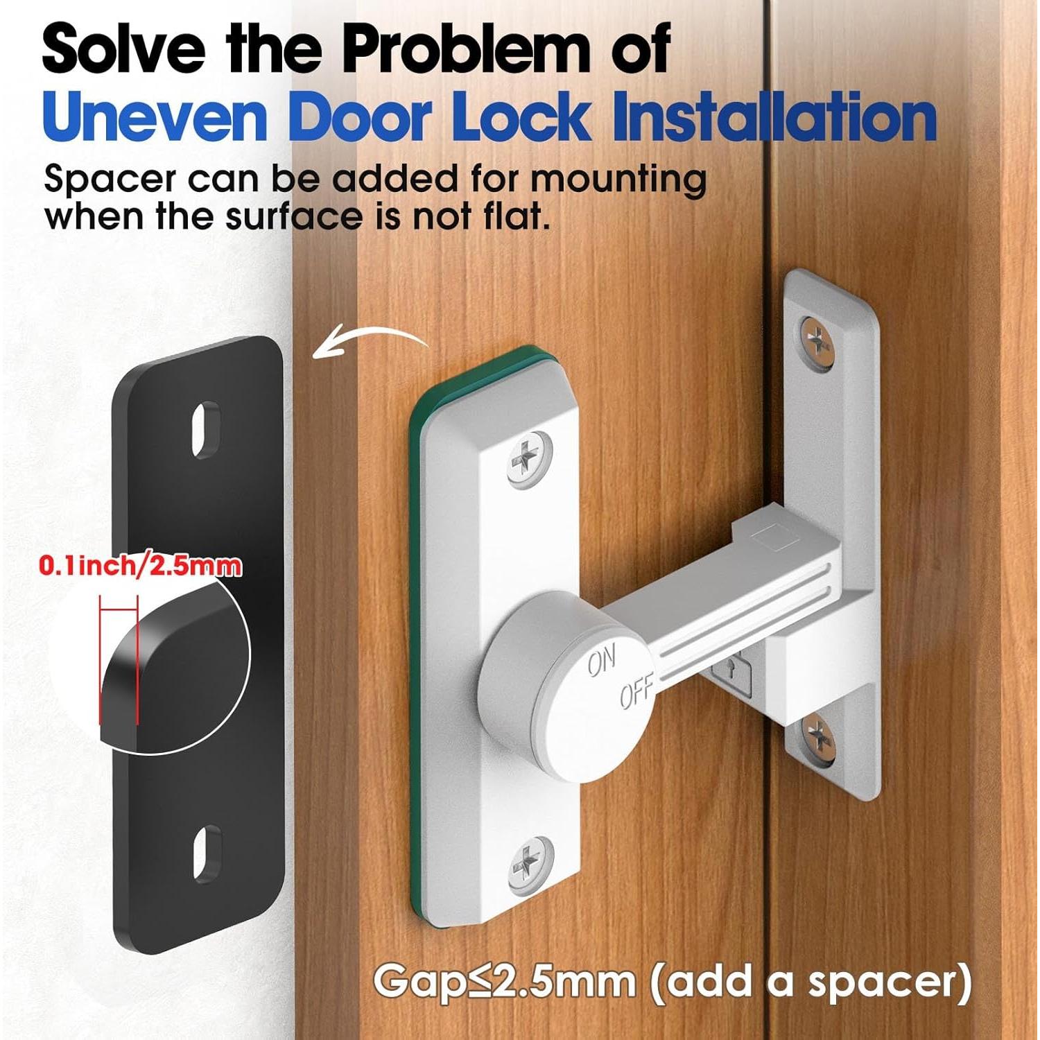 Cerradura Deslizante de Granero YogePote Blanca 15.2x7.6cm