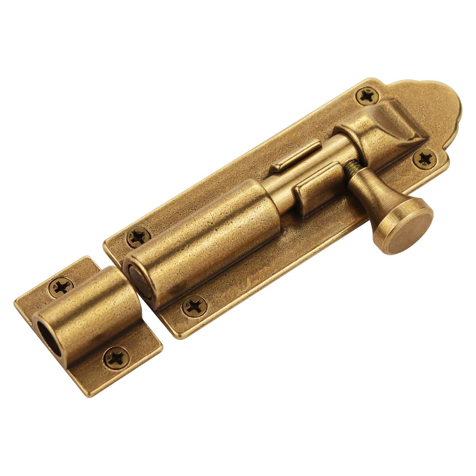 Cerrojo Deslizante de Latón Antiguo Runningfish 13.5x10.9cm