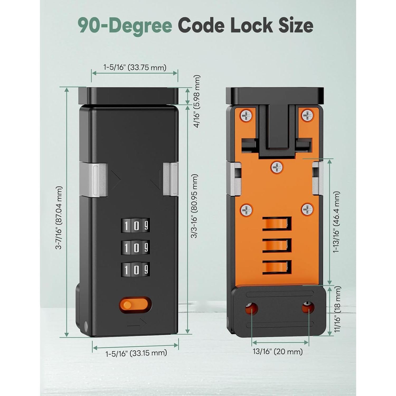 Cerradura de Combinación MeBantoo FY-Code 006 Sin Llave Negra