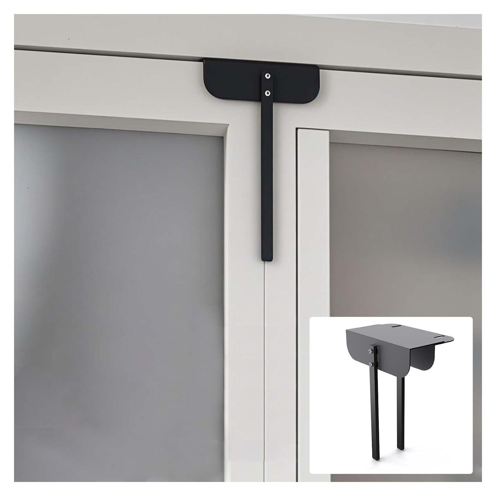 Cerradura Bifold de Metal GZQIUYI Ajustable 1.5-5.1 cm Negra