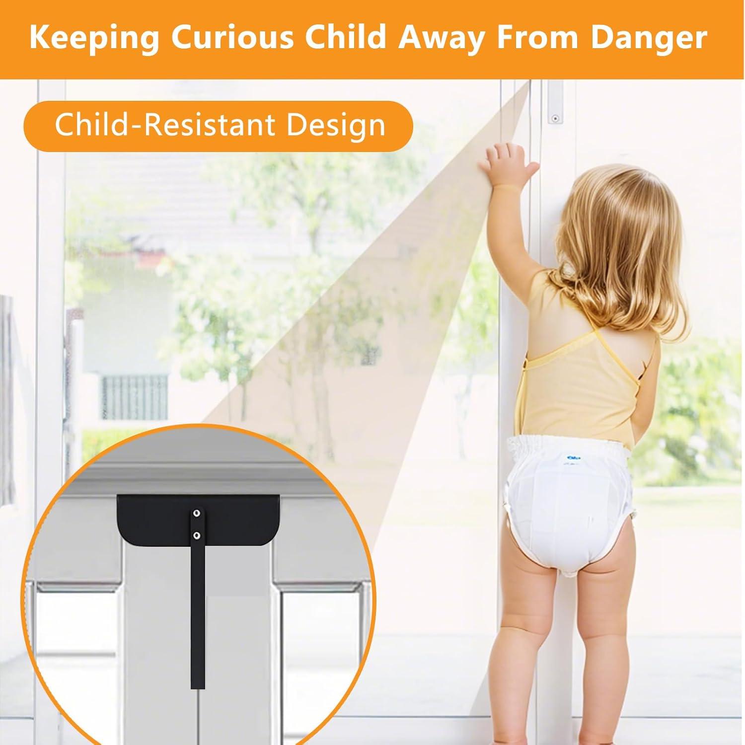 Cerradura Bifold de Metal GZQIUYI Ajustable 1.5-5.1 cm Negra