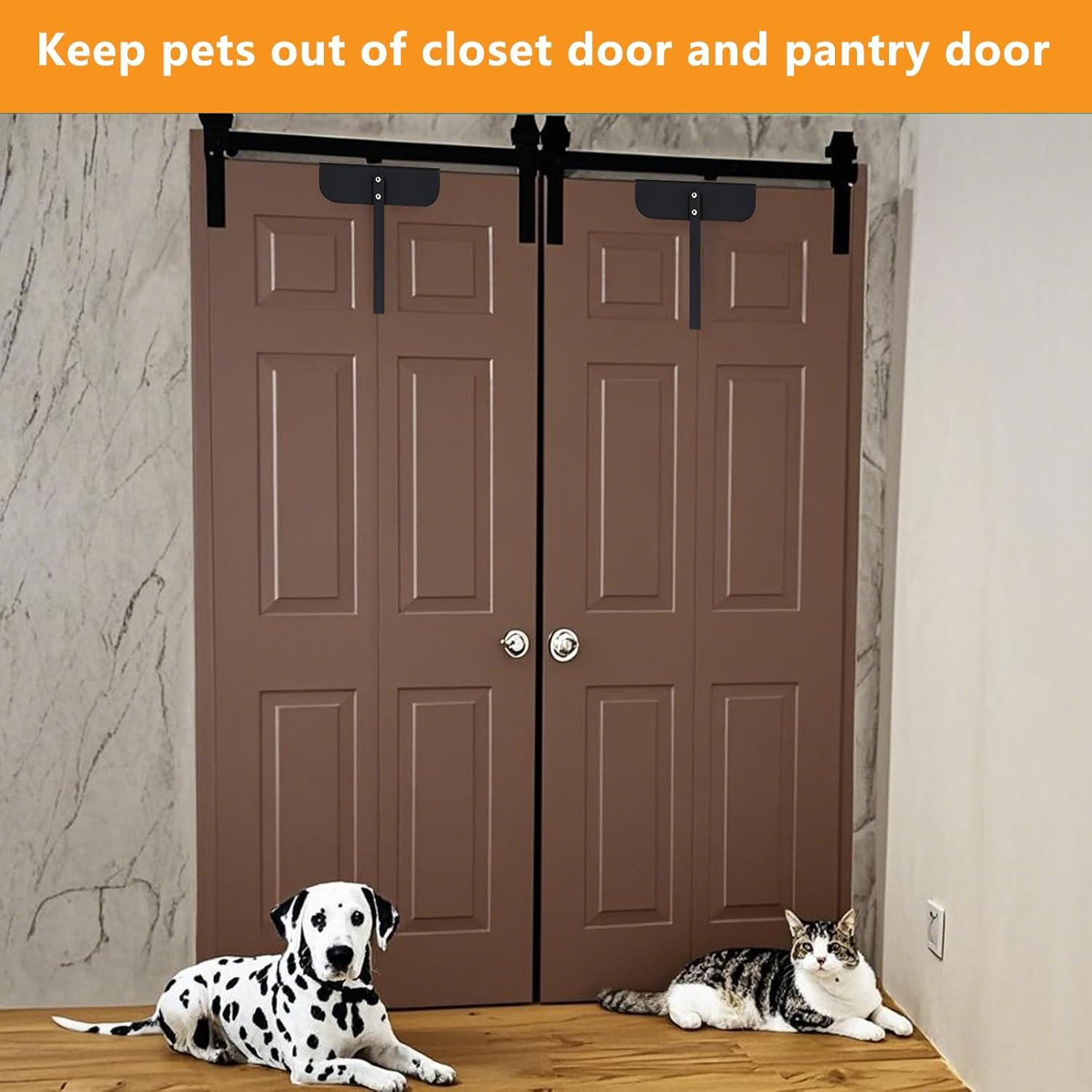 Cerradura Bifold de Metal GZQIUYI Ajustable 1.5-5.1 cm Negra