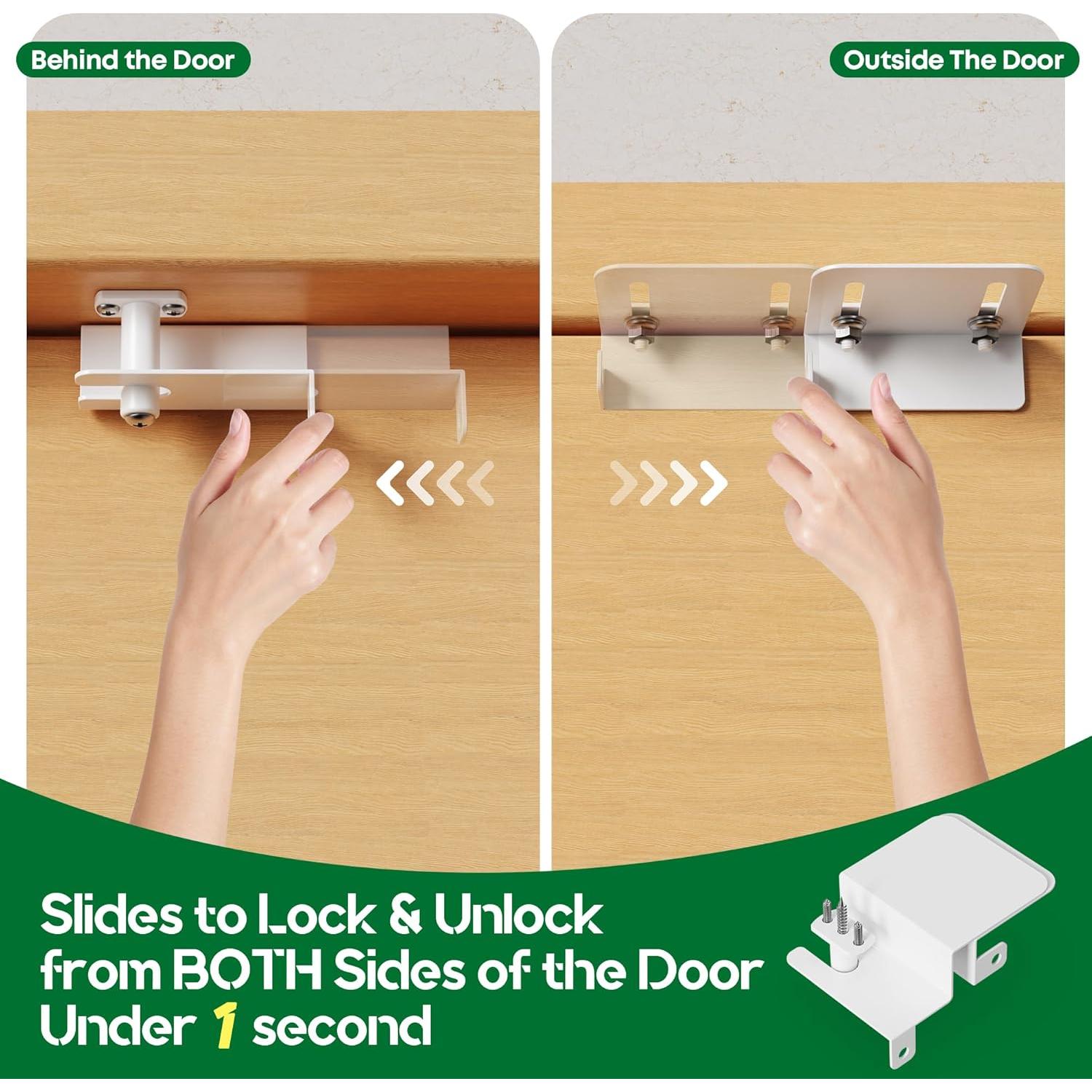 Cerradura Superior de Seguridad Infantil AIYOTAR - Blanca