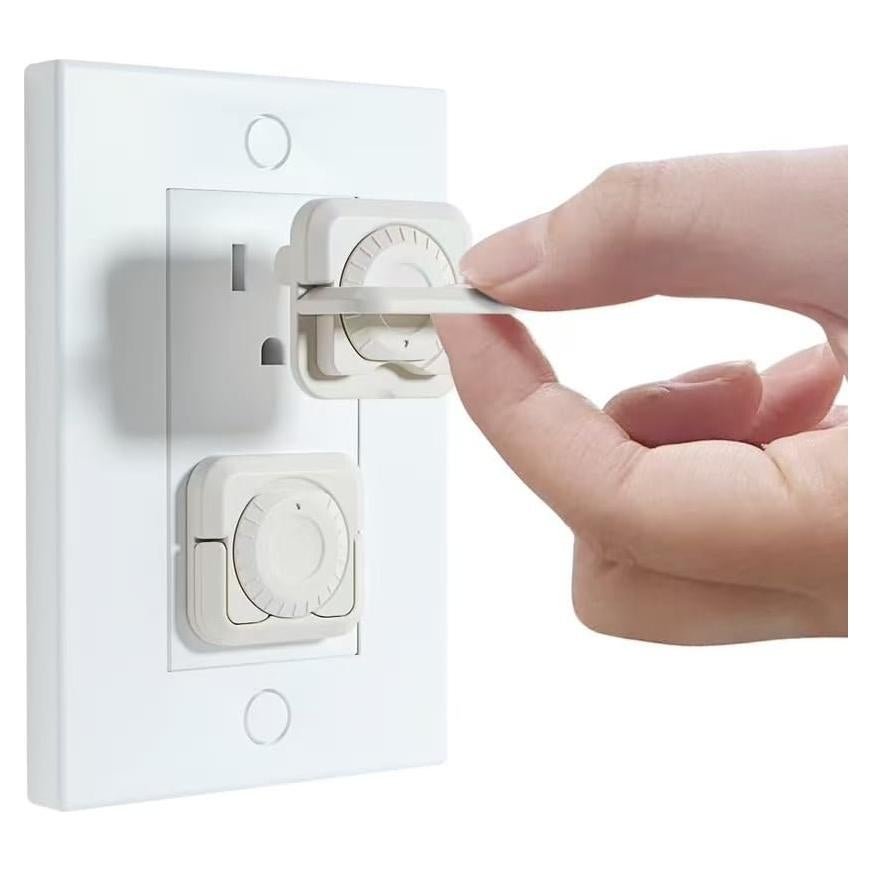 32 Cubiertas de Enchufe a Prueba de Bebés con Doble Cerradura