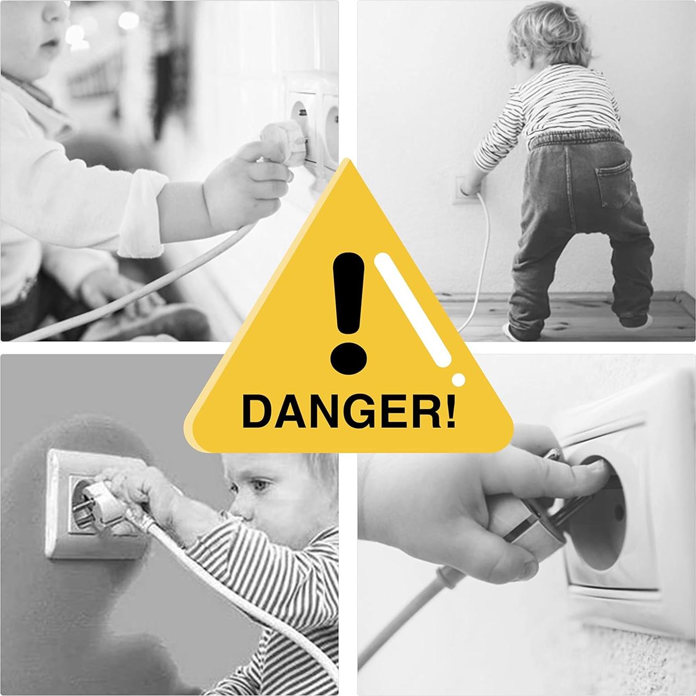 32 Cubiertas de Enchufe a Prueba de Bebés con Doble Cerradura