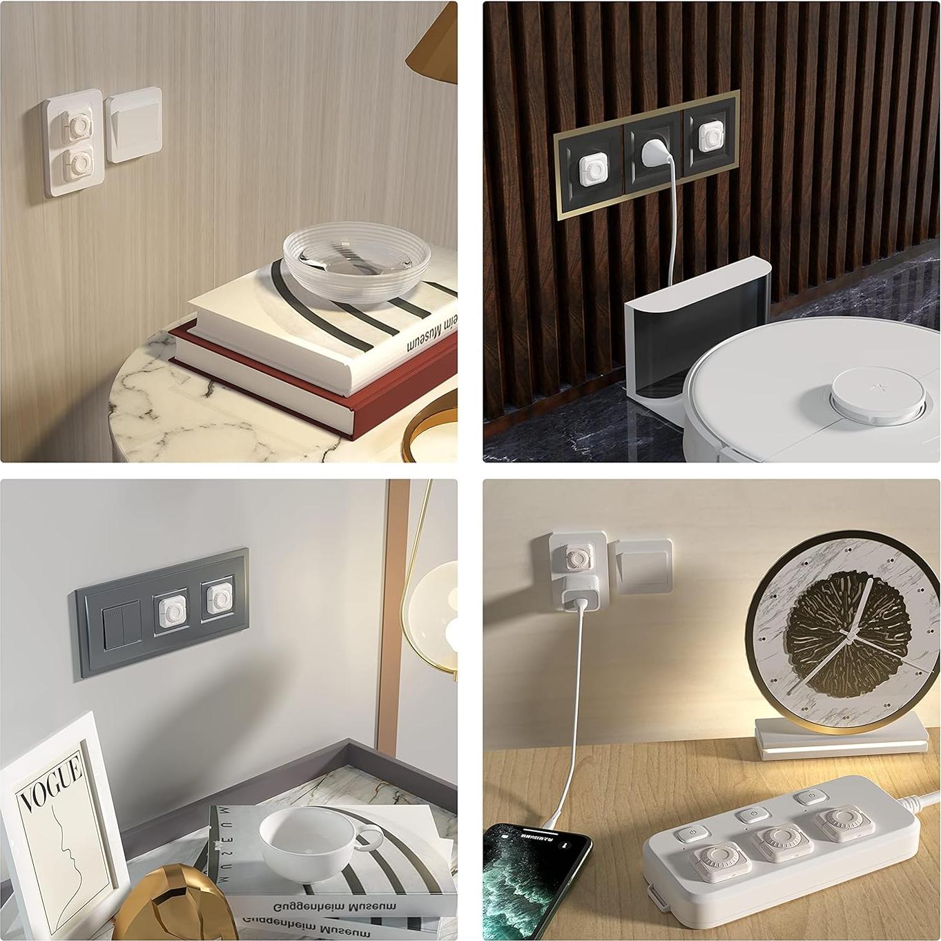 32 Cubiertas de Enchufe a Prueba de Bebés con Doble Cerradura