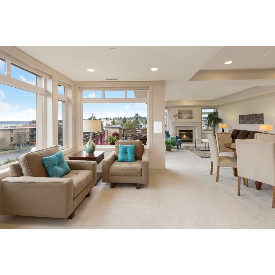 Placas de Pared 1-Gang ZEFTV Blancas - 4 Unidades Irrompibles