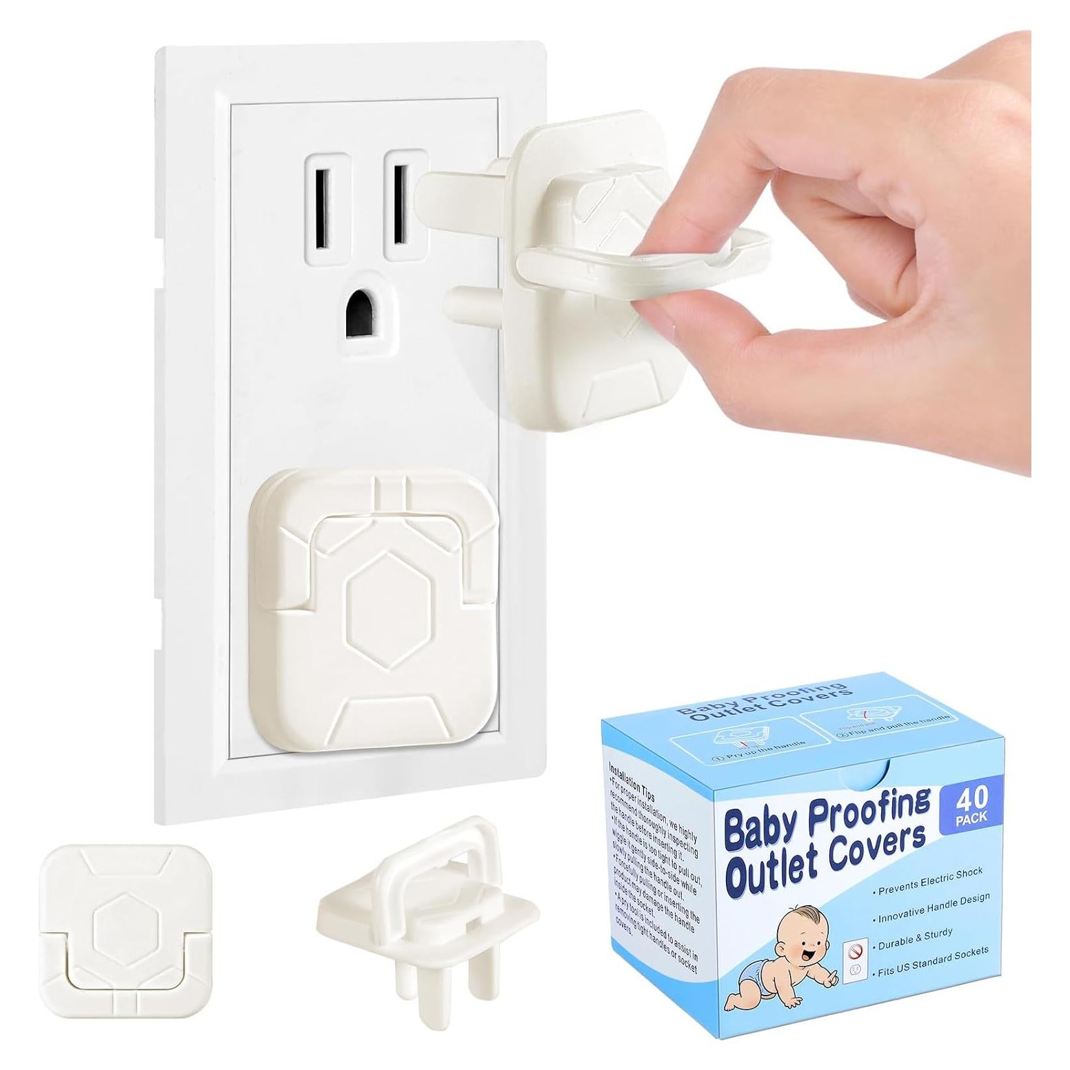 Cubiertas de Enchufe para Niños 40 Piezas Clásicas ABS