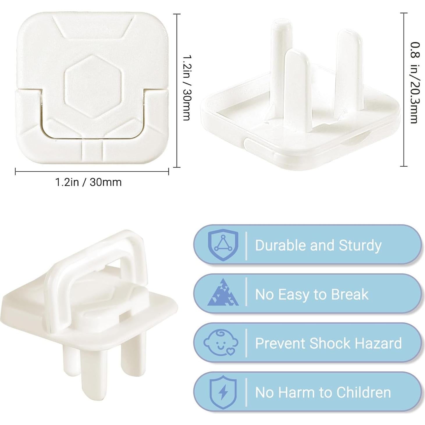 Cubiertas de Enchufe para Niños 40 Piezas Clásicas ABS