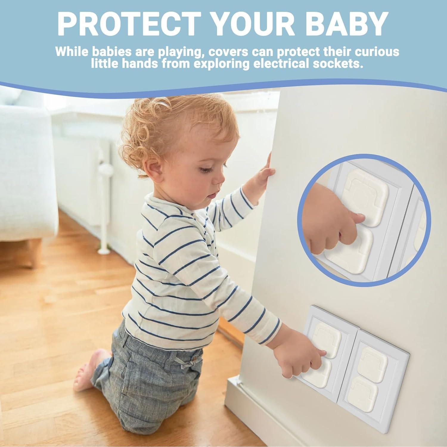 Cubiertas de Enchufe para Niños 40 Piezas Clásicas ABS